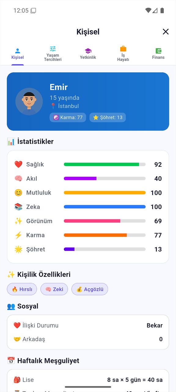 TR Simülasyon ekran görüntüsü